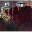 Cows in Stall by Klimt - Cuadrostock