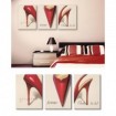 J3-M05-Juego de 3 Lienzos Red Stiletto - Femme Stiletto - Ooh La La - Cuadrostock