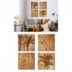 J2J2-M00-Juego de 4 Lienzos-Island Breeze-Gilded Rocking Moroccan - Gilded Trellis I - Cuadrostock