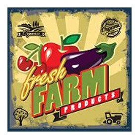 52122742-fresh farm sign. 7 tamaños disponibles - Cuadrostock
