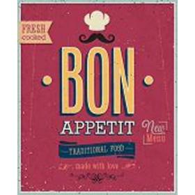 49914404-Vintage Bon Appetit Poster. 7 tamaños disponibles - Cuadrostock