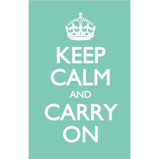 Keep Calm and Carry On Verde Pastel. - Cuadrostock