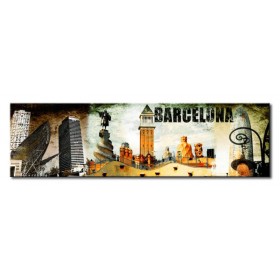 Cuadro Barcelona Collage 02 140 x 40 - Cuadrostock