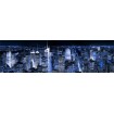 32249751 A / Cuadro Manhattan por la noche azul 140x40 - Cuadrostock