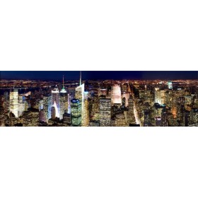 32249751 / Cuadro Manhattan por la noche 140 x 40 - Cuadrostock