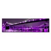 26961609_X / Cuadro Puente Brooklyn violeta 140 x 40 - Cuadrostock