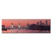 9390405 / Cuadro Tower Bridge and city of London with deep red sunset 140 x 40 - Cuadrostock