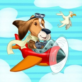 T2b / Cuadro el perrito piloto - Cuadrostock