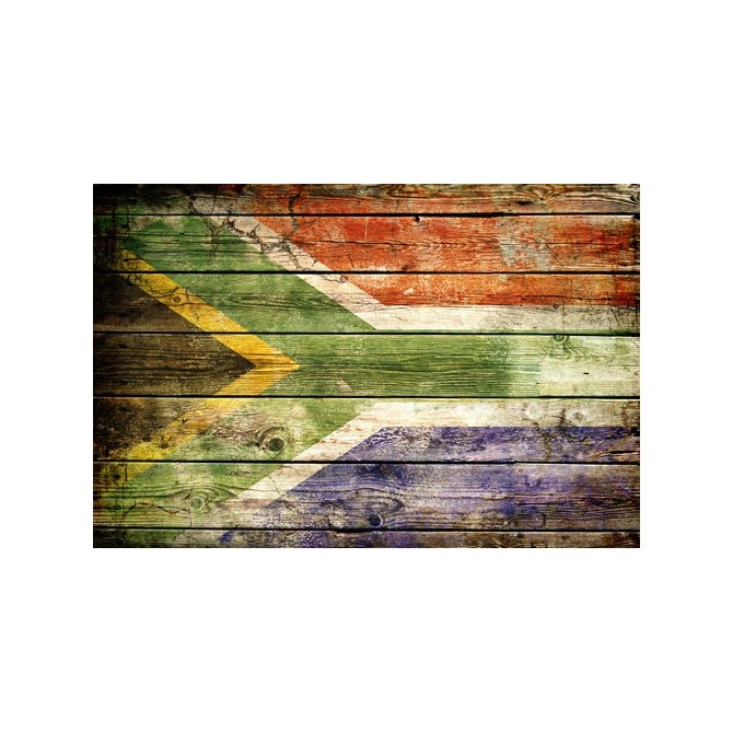 JHR-Cuadro bandera - Sudáfrica 2 - Cuadrostock