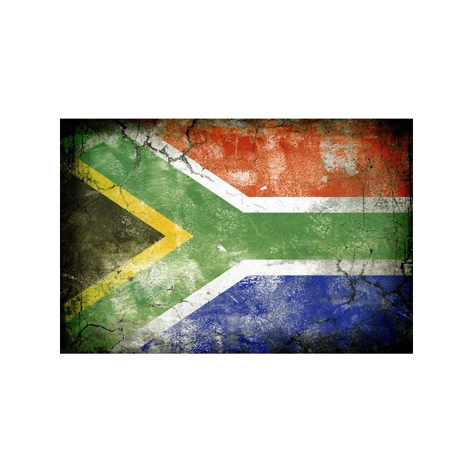 JHR-Cuadro bandera - Sudáfrica 1 - Cuadrostock