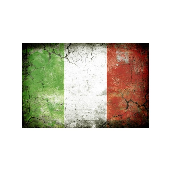 JHR-Cuadro bandera - Italia 1 - Cuadrostock