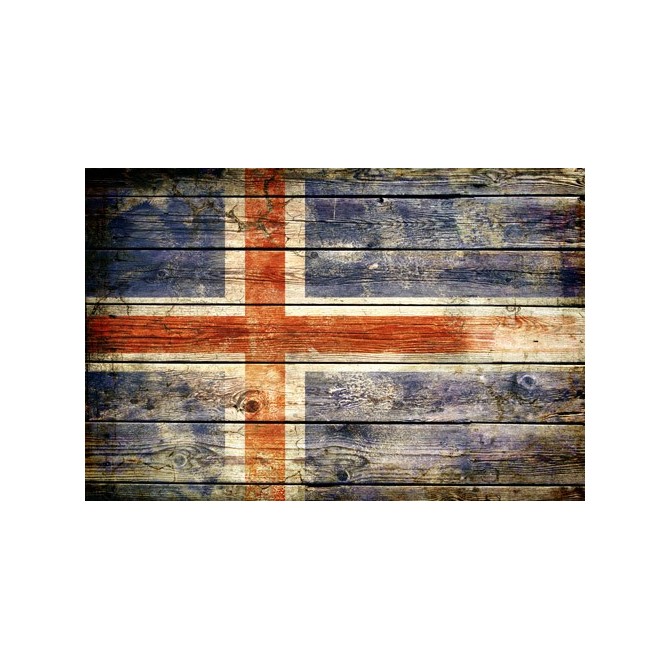 JHR-Cuadro bandera - Islandia 2 - Cuadrostock