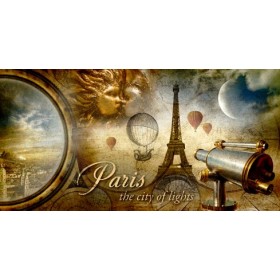 PR-Cuadro Collage Paris Fantasia - Cuadrostock