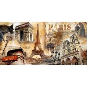 PR-Cuadro Collage Paris 01 - Cuadrostock