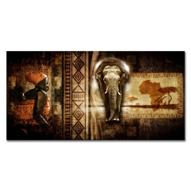 LH-2032 Cuadro Collage Africa - Cuadrostock