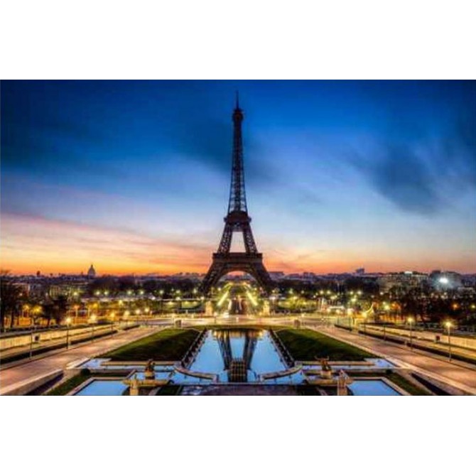 38382416 / Cuadro Torre Eiffel noche - Cuadrostock