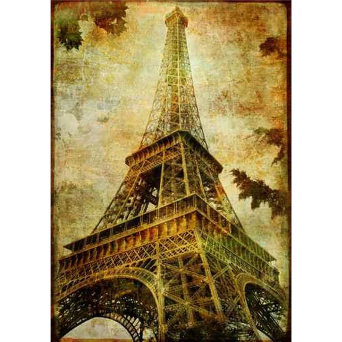 9885838 / Cuadro Torre Eiffel Vintage - Cuadrostock