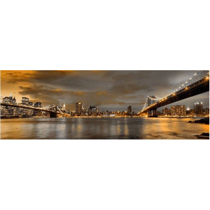 10111095-N / Cuadro Puentes de Brooklyn y New York - Cuadrostock