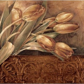 12229 / Cuadro Copper Tulips II - Cuadrostock