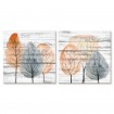 Juego de 2 Cuadros Fall Trees - Cuadrostock