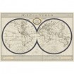 Torkingtons World Map with Indigo - Cuadrostock