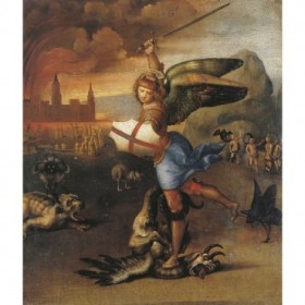 St Michael And The Devil - Cuadrostock