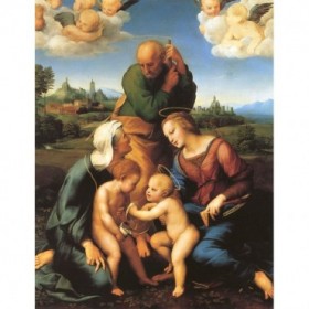 Holy Family With Saints Elizabeth And John - Cuadrostock