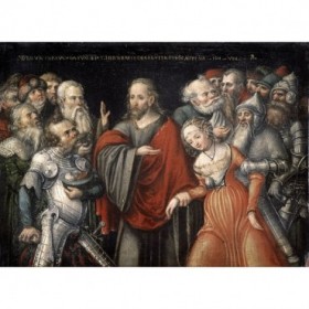 Christ and The Adulteress - Cuadrostock