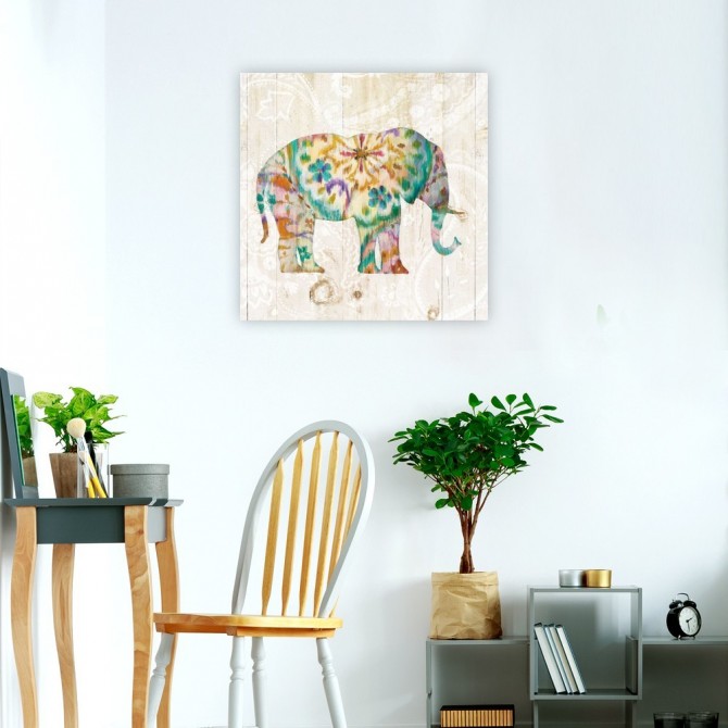 Boho Paisley Elephant I - Cuadrostock