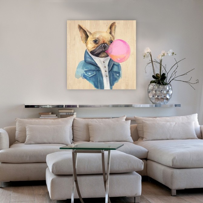 A Blowing Bubble French Bulldog - Cuadrostock