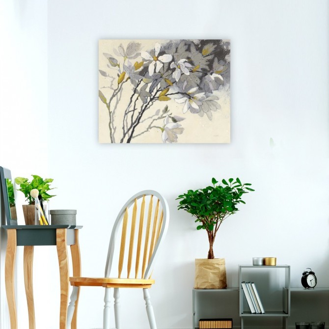 Magnolias Yellow Gray - Cuadrostock