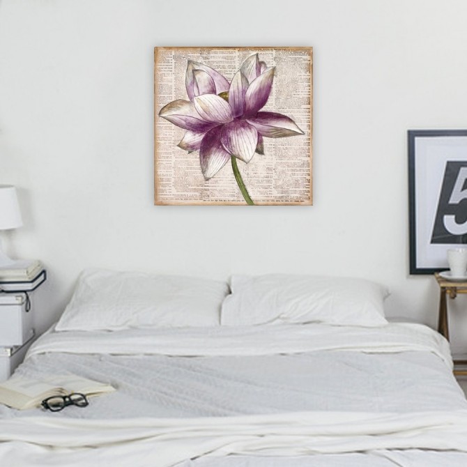Cuadro para dormitorio - Defined Lotus I - Cuadrostock