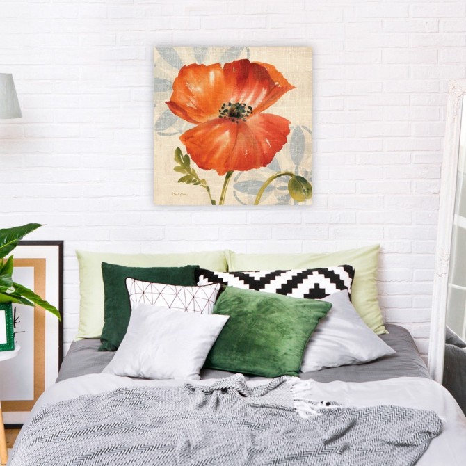 Cuadro para dormitorio - Watercolor Poppies I - Cuadrostock