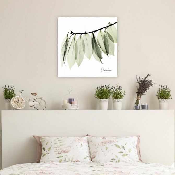 Cuadro para dormitorio - Camelia Leaf In White - Cuadrostock