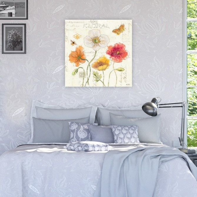 Cuadro para dormitorio - Painted Poppies III - Cuadrostock