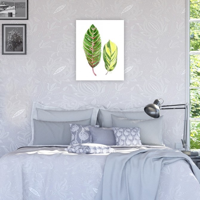 Cuadro para dormitorio - Tropical Variegated Leaf - Cuadrostock