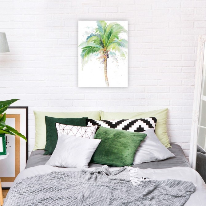 Cuadro para dormitorio - Watercolor Coconut Palm - Cuadrostock