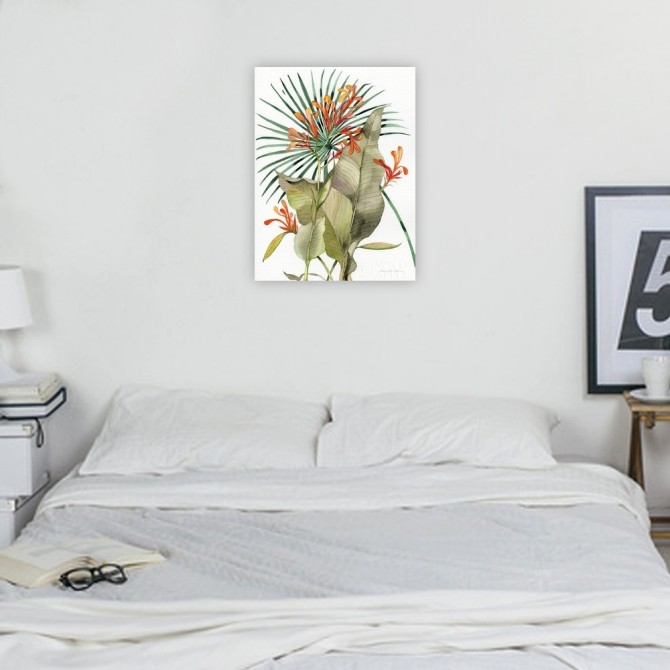 Cuadro para dormitorio - Botanical Flame Lilies - Cuadrostock