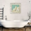 Silver Chevron Bath I - Cuadrostock