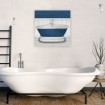 Deep Blue Nautical Bath I - Cuadrostock