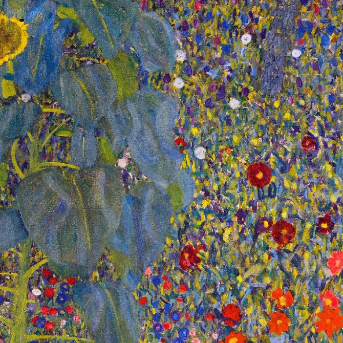 Klimt -Farm Garden With Sunflowers - Cuadrostock