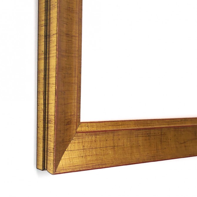 Marco Dorado Liso Clásico Rectangular - Cuadrostock