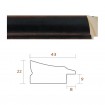 Marco Negro Estilo Clásico Rectangular - Cuadrostock