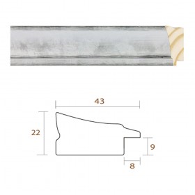 Marco Plata Liso Clásico Rectangular - Cuadrostock