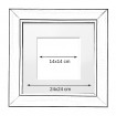 copy of Silver Classic Square Frame - Cuadrostock