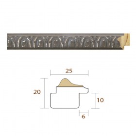 copy of Silver Classic Smooth Frame - Cuadrostock