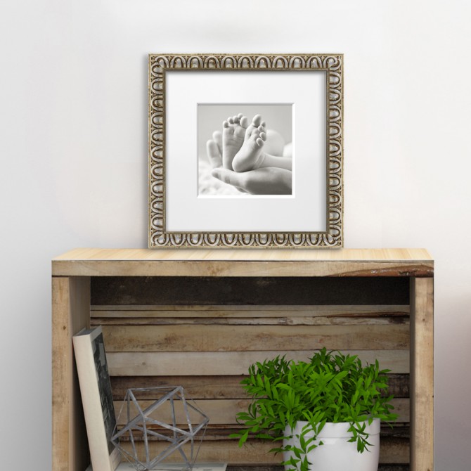 copy of Silver Classic Square Frame - Cuadrostock
