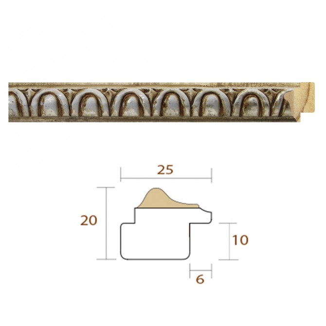 copy of Silver Classic Square Frame - Cuadrostock