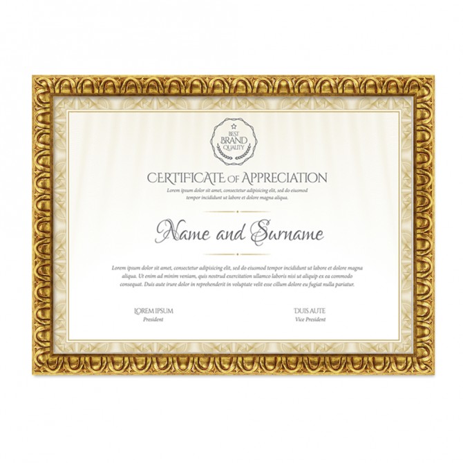 Classic style aged gold frame for DIN A3 - Cuadrostock Classic style aged gold frame for DIN A3 - Cuadrostock