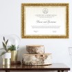Classic style aged gold frame for DIN A3 - Cuadrostock